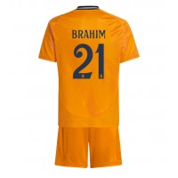 Camiseta Real Madrid Brahim Diaz #21 Visitante Equipación para niños 2024-25 manga corta (+ pantalones cortos)